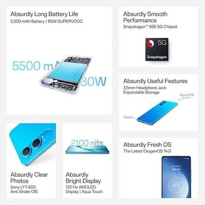 OnePlus Nord CE4 lite 5G ( 128 GB Storage