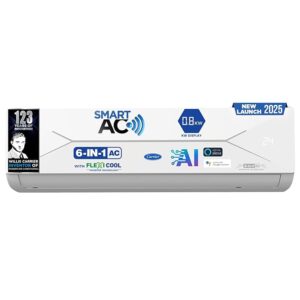 Carrier 1.5 Ton 3 Star Wi-Fi Smart Flexicool Inverter Split AC (Copper, Convertible 6-in-1 Cooling,Smart Energy Display, HD & PM 2.5 Filter, ESTER EDGE FXi (Wi-Fi), CAI18EE3R35W0,White) : Amazon.in: Home & Kitchen