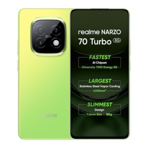Realme Narzo 70 Turbo 5G (Turbo Green,6Gb Compare Mobilephones