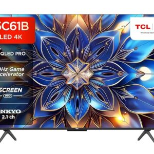 TCL 139 cm (55 inches) 4K Ultra HD Smart QLED Google TV 55C61B (Black) : Amazon.in: Electronics