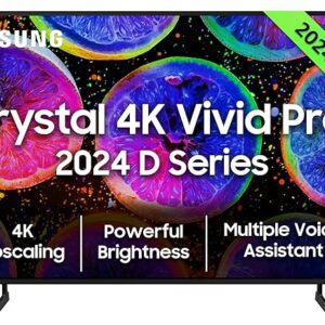 Samsung 108 cm (43 inches) D Series Brighter Crystal 4K Vivid Pro Ultra HD Smart LED TV UA43DUE77AKLXL (Black) : Amazon.in: Electronics