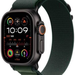 Apple Watch Ultra 2 GPS + Cellular 49mm Black Titanium with Dark Green Alpine Loop Price in India - Buy Apple Watch Ultra 2 GPS + Cellular 49mm Black Titanium with Dark Green Alpine Loop online at Flipkart.com