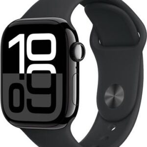 Apple Watch Series 10 GPS 42mm Jet Black Aluminium with Sport Band Price in India - Buy Apple Watch Series 10 GPS 42mm Jet Black Aluminium with Sport Band online at Flipkart.com