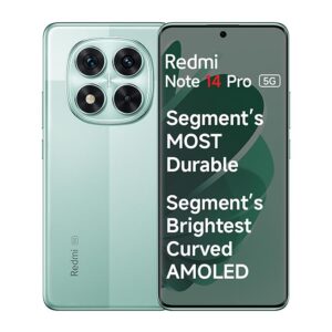 Redmi Note 14 Pro 5G Ivy Green 8GB RAM 256GB Storage|50 MP Sony Camera Setup|Corning Gorilla Glass Victus 2 | 1.5K 3D Curved AMOLED | Mediatek Dimensity 7300- Ultra : Amazon.in: Electronics