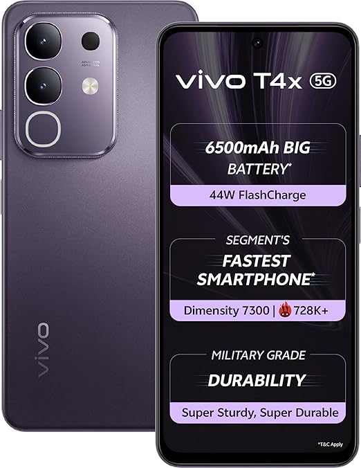 vivo T4x 5G (Pronto Purple